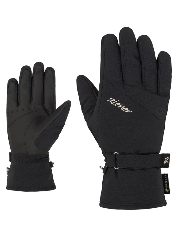 Ziener Gore-Tex Women's Winter Sports Ski Gloves - Extra Warm - Black - 6.5