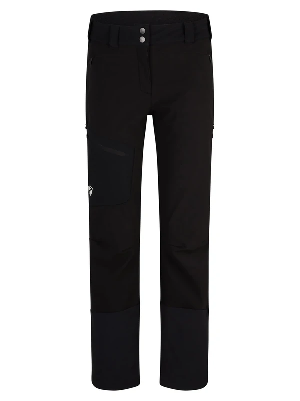 Ziener Women's Nolane Softshell Hybrid Trousers | Ski Tour, Windproof, Elastic, Functional, Black, 46 (EU)