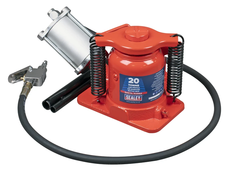 Sealey 20 Tonne Low Profile Air Operated Hydraulic Bottle Jack - YAJ20SLE