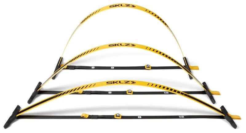 SKLZ Speed Hurdles Elite – Boost Speed and Agility, Ultra-Durable One-Piece Design, 15cm Height, Foldable and Portable, Ideal for Multi-Sport Training,Includes Carry Bag for Easy Transport and Storage
