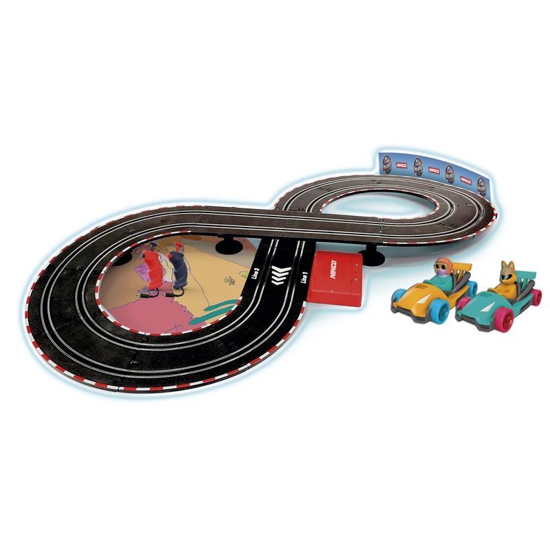 Ninco - Slot Circuit | Velokú Racers Desert, Children's Car Circuit with 260 cm Track, Fun Vehicles with Lights and 2 Characters, Designed for Children From 3 Years Old (91020) - Image 1