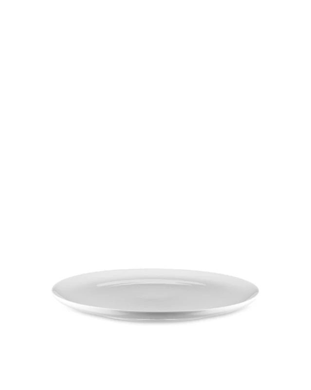 Alessi Itsumo NF07/1 - Designer Dinner Plate, Everyday Use, Minimalist Aesthetic, in White Porcelain, Diameter 27 cm