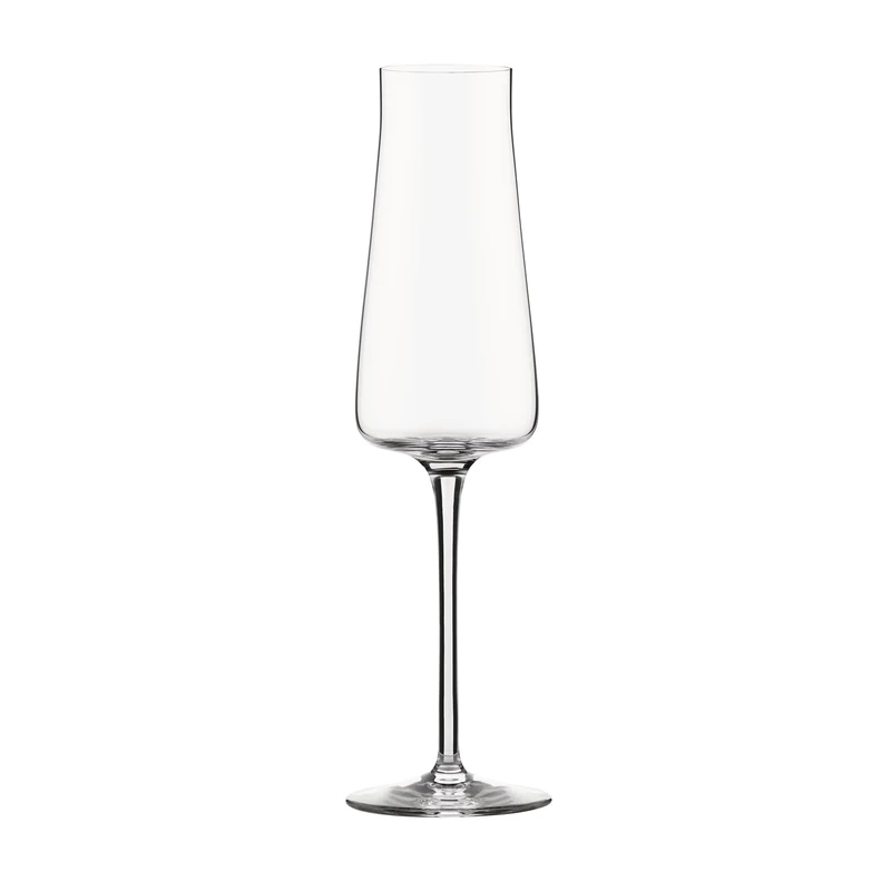 Alessi Eugenia NF09/9 - Designer Sparkling Wine and Champagne Flute, Minimalist Aesthetic, in Crystal Glass, 26 cl