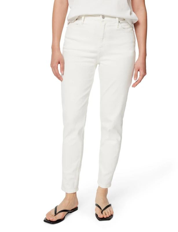 Calvin Klein Women’s Ankle Grazer Mom Jeans, Blue (Denim Light), 28W/32L