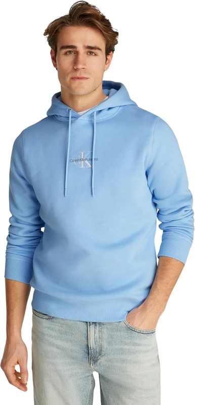 Calvin Klein Men Hoodie, Blue (Blue Bell), 3XL