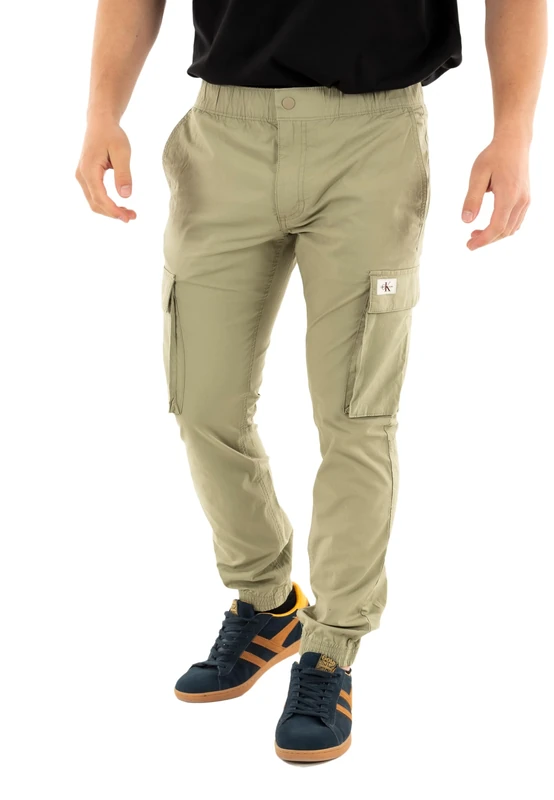 Calvin Klein Men’s Skinny Fit Cargo Trousers, Beige (Laurel Oak), 36W