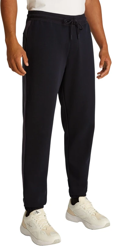 Calvin Klein CK Jeans Men's Logo Tape Sweatpant J30J327243, Black (Ck Black), S