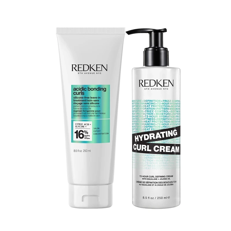 REDKEN Acidic Bonding Leave-In Treatment for Curly and Coily Hair, Hydrating Cream With Define and Enhance Benefits 250ml
