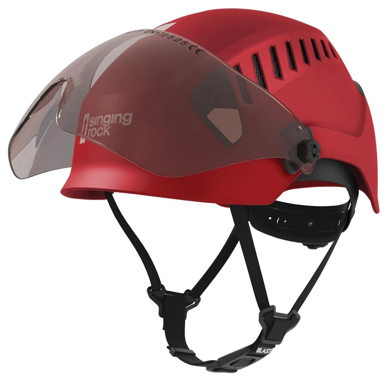 SINGING ROCK - SPORT SRW9607RX00 Casco Profesional Blast Industry Rojo Power Type, Multicolor
