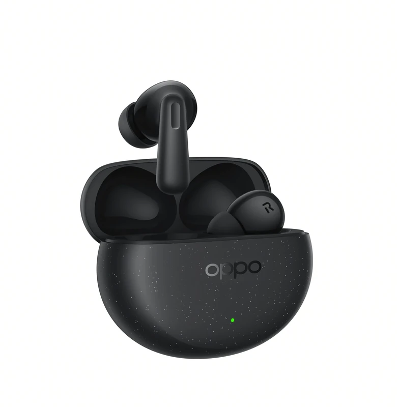 OPPO Enco Air4 Pro True Wireless Earphones, 44h Autonomy, Titanium Driver 12.4 mm, Bluetooth 5.4, Touch Controls, AI Noise Cancellation, Android and iOS, IP55, Black