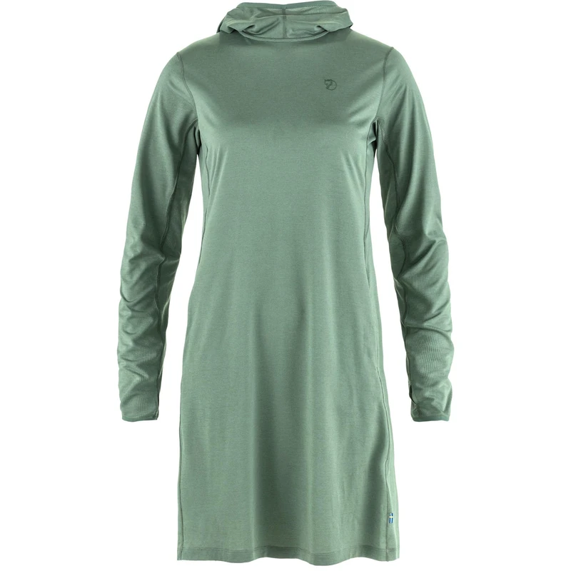 FJALLRAVEN 14300012-614 Abisko Sun-hoodie Dress W Sweatshirt Women's Patina Green Size M
