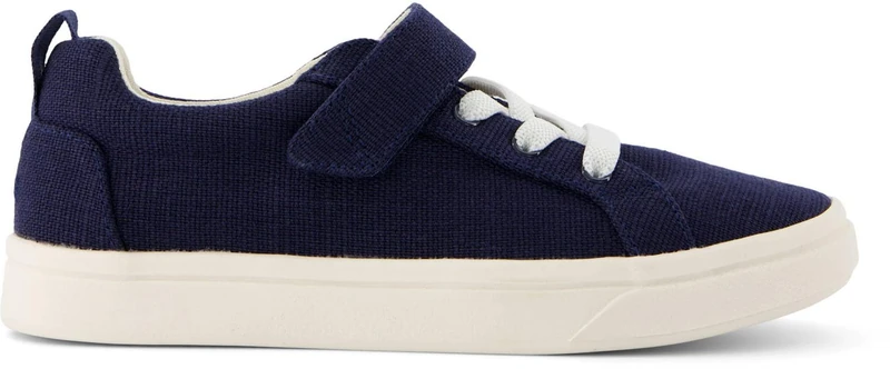 TOMS Boys Cruz Lace-up Slip-On Espadrille, Navy, 5 UK