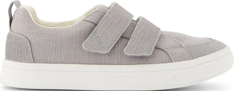 TOMS Unisex Kids Cruz Double Strap Hook and Loop Sneaker, Drizzle Grey Heritage Canvas, 12 UK