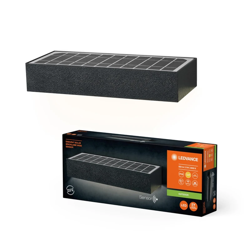LEDVANCE 219931 Endura Solar BRICKLUME Wide SEN DG Power Type, Multicolor