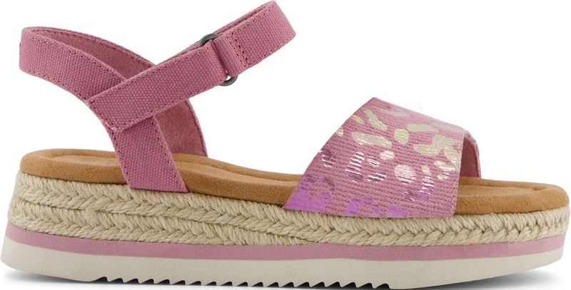TOMS Girls Diana Wedge Sandal, Pink, 2 UK