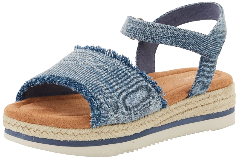 TOMS Women's Wedge Sandal - Stylish & Eco-Friendly Mid-Height Comfort with Adjustable Strap and Durable Grip