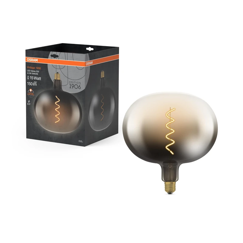 OSRAM LEDVANCE Vintage 1906 LED Big Globe L220 4.5W Smoke E27