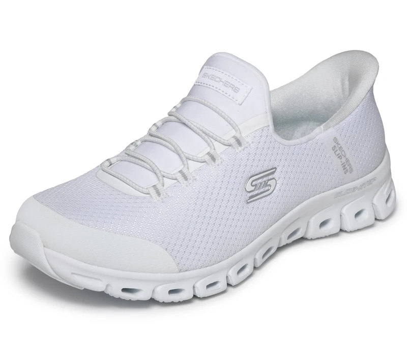 Skechers Women's Glide-Step Pursuit Trainer, White, 4 UK
