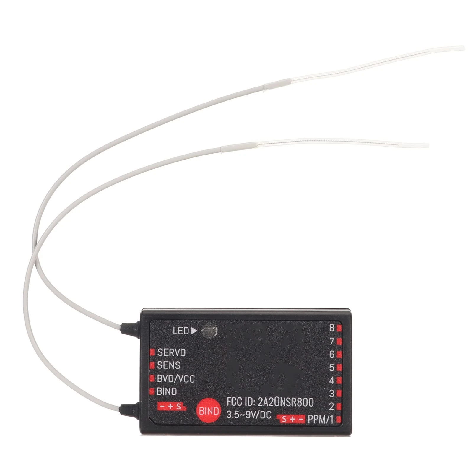 FS SR8 2.4GHz 8 Channel Receiver Double Antenna Bidirectional Receiver RC Helicopters Engineering Vehicles
