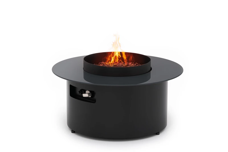 Planika Dot 2-in-1 Coffee Table with Fire Pit - Outdoor fireplace, Garden, For coffee, Patio heater, Durable tabletop, Easy control, With cover