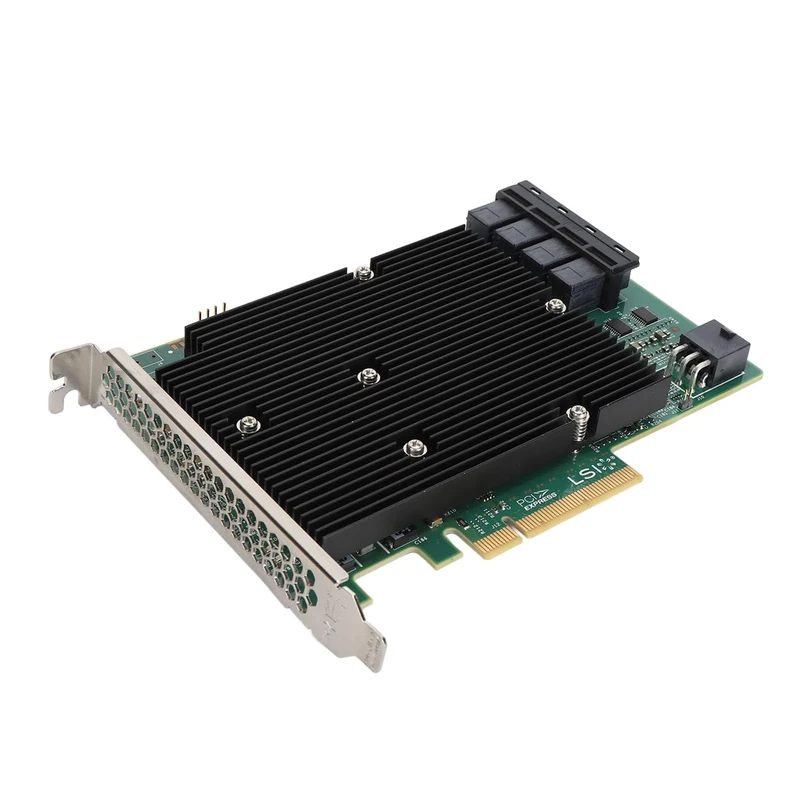 LSI SAS 9300-16I 16 Port Controller HBA Card with PCIe Slot, 12Gb/s SAS, for for Linux, for SUSE, for Red Hat, for VMware, for Freebsd