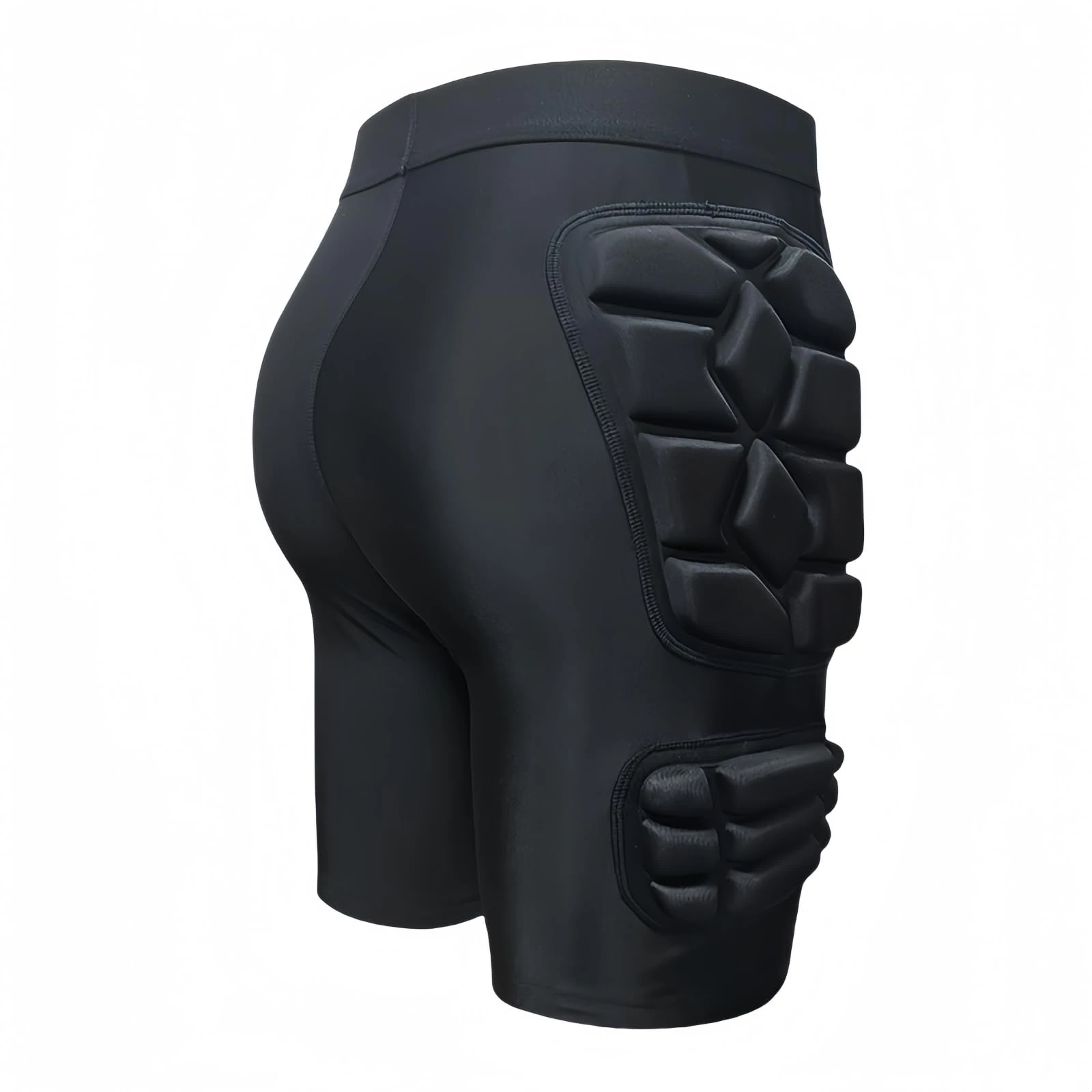 Topeter Impact Sliders Undershorts, Compression Padded Shorts for Soccer, Football, Paintball, Softball L Black