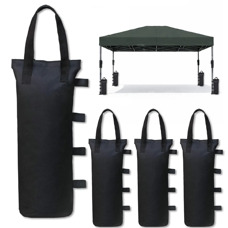 FRTAOOP Gazebo Weights Sand Bags: Filled Hold Oxford Wind Sandbags 4-pack for Keeping Sturdy Canopy Tent Legs - Outdoor for Patio Garden Beach Camping
