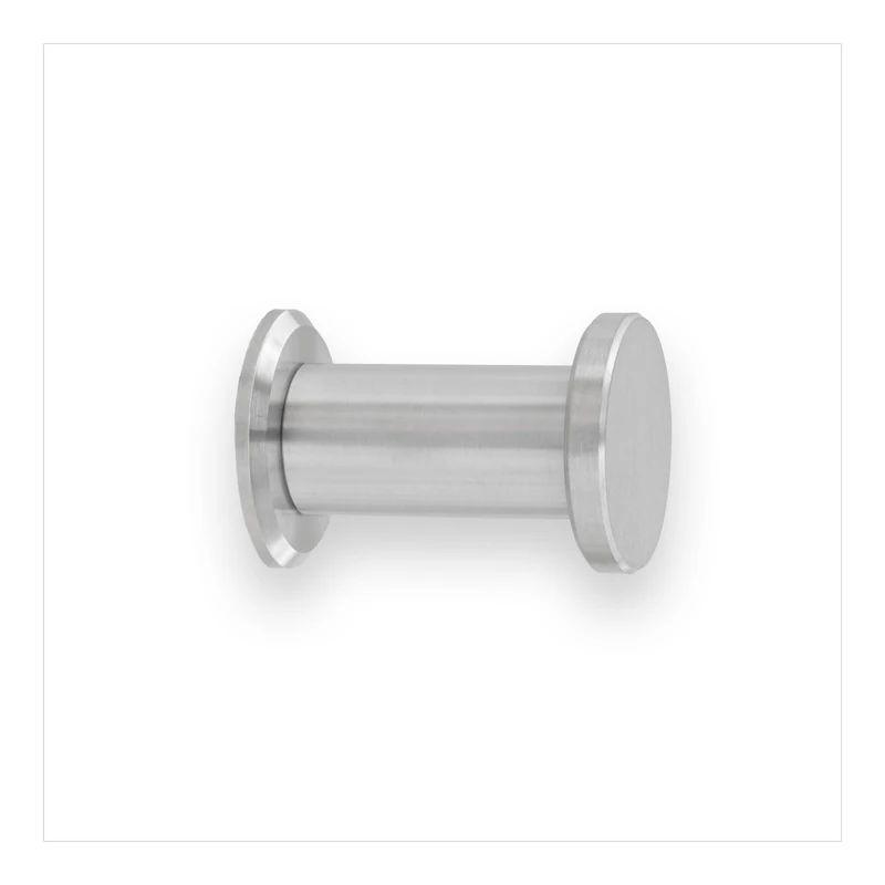 EVI Herrajes Bathroom Hanger | Stainless Steel Wall Hanger | Matte Finish | For Hanging Clothes, Coats or Towels| Towel Rack with Invisible Screw | 190CBAM - Image 1