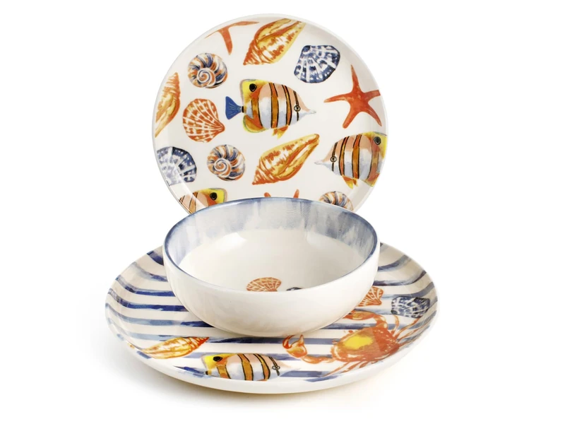 H&h Playa 18-Piece Tableware Set
