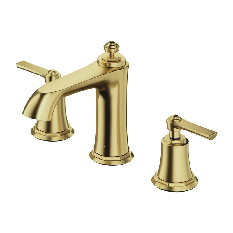 Omnires AM5214BSB Armance 3 Hole Basin Faucet, Brushed Brass