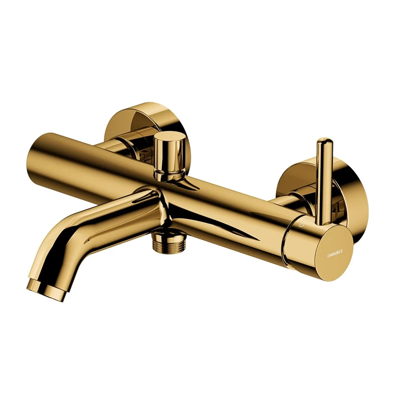 Omnires Y1230GL Y Bathtub Faucet, Gold