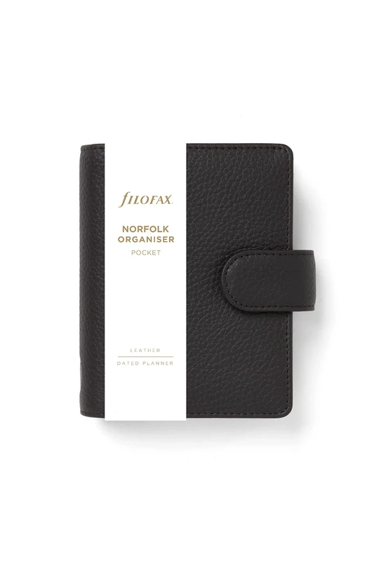 Filofax Pocket Norfolk Organiser - espresso