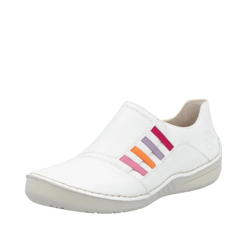 Rieker Women's 52560, Women's Low Shoes, White, 7.5 UK