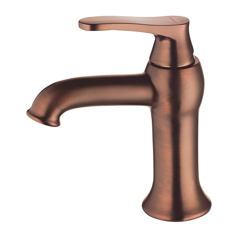 Omnires AD5110ORB Art Deco Sink Faucet, Copper