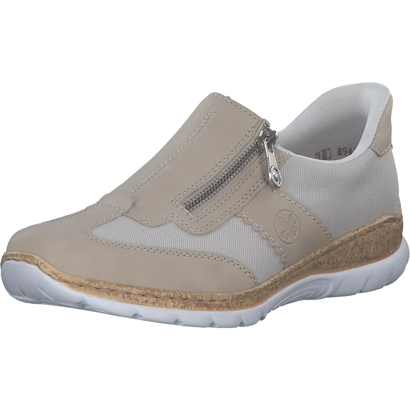 Rieker Women's N42g5 Slippers, Beige Combined Perlle Chalk, 6 UK