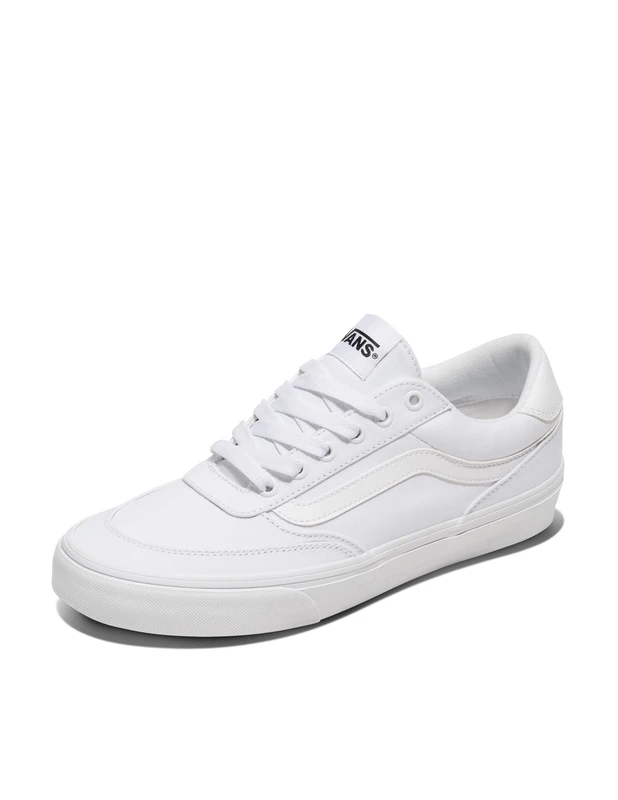 Vans Men's Brooklyn LS Sneakers White and White 15