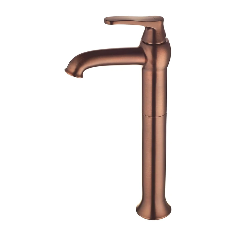 Omnires AD5112ORB Art Deco Tall Sink Faucet, Copper