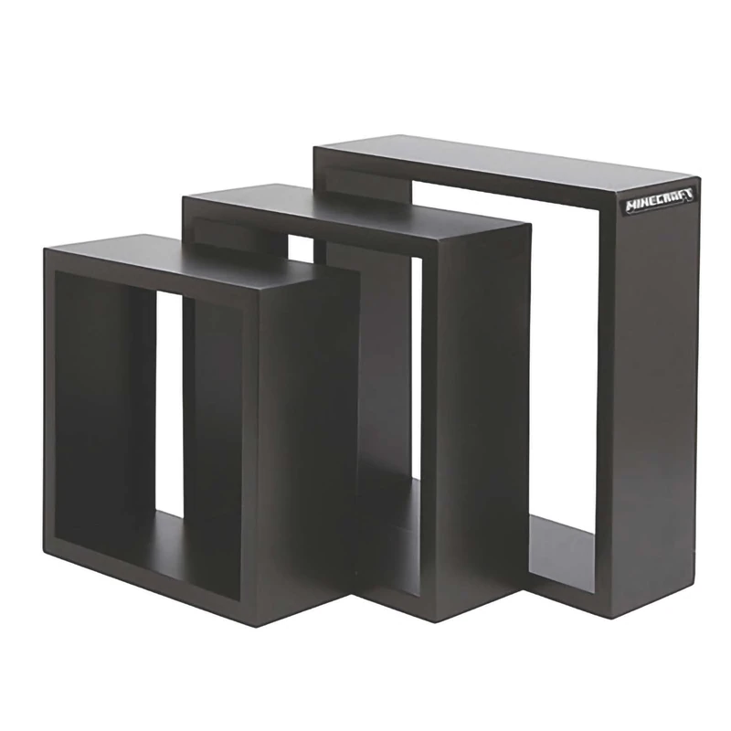 phoenix group AG Set of 3 Black Wooden Shelves