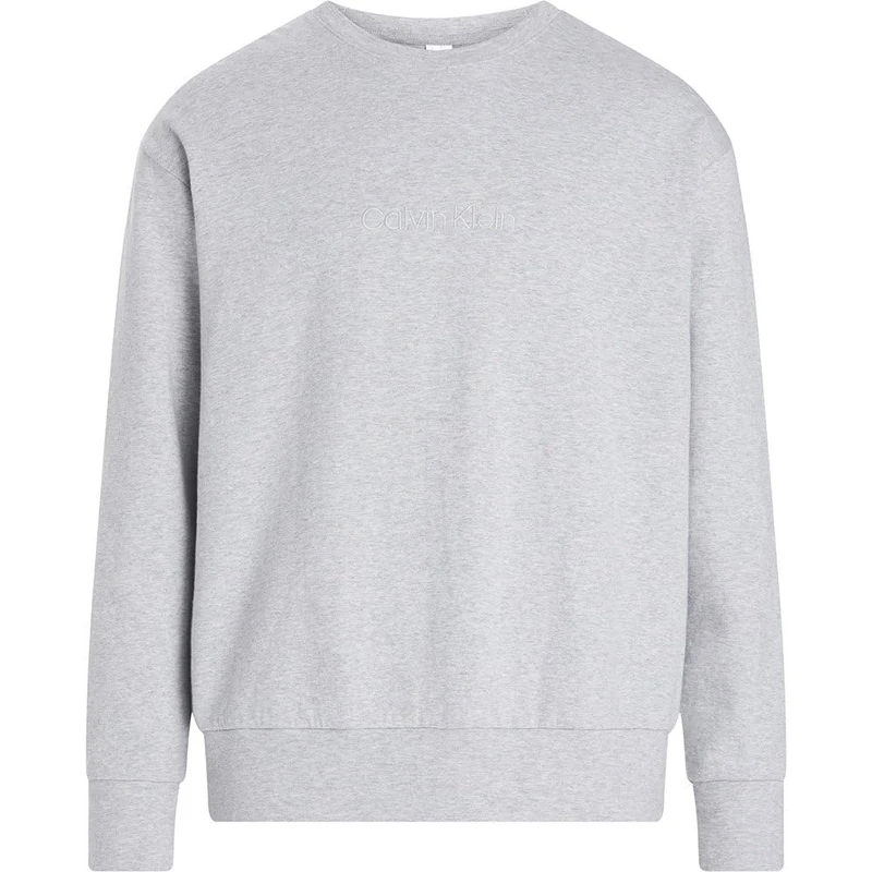 Calvin Klein Men L/S SWEATSHIRT 000NM2708E L/S Sweatshirt, Grey (MEDIUM GREY HEATHER), S