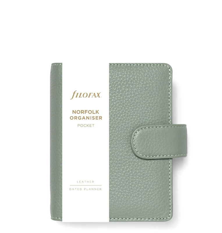 Filofax Pocket Norfolk Organiser - sage