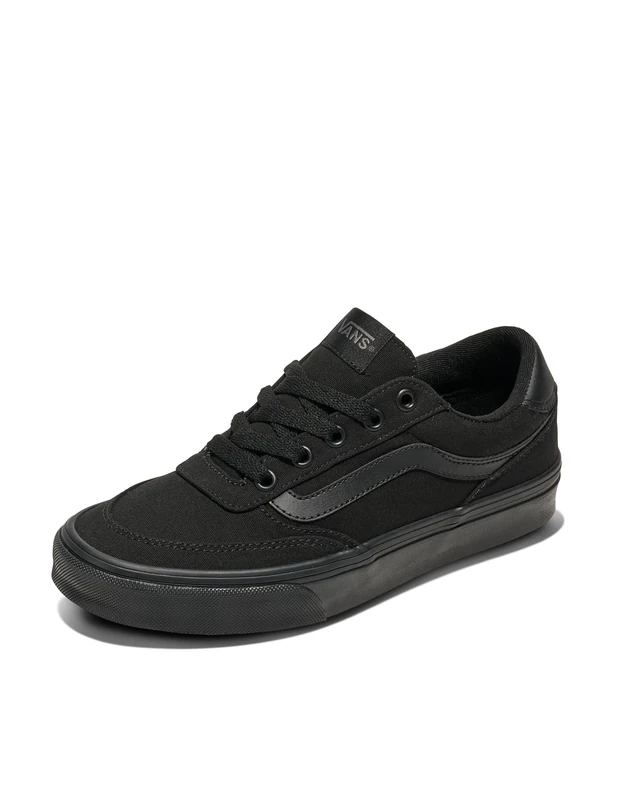 Vans Women's Brooklyn LS Sneaker - Black Canvas - Size 6 UK
