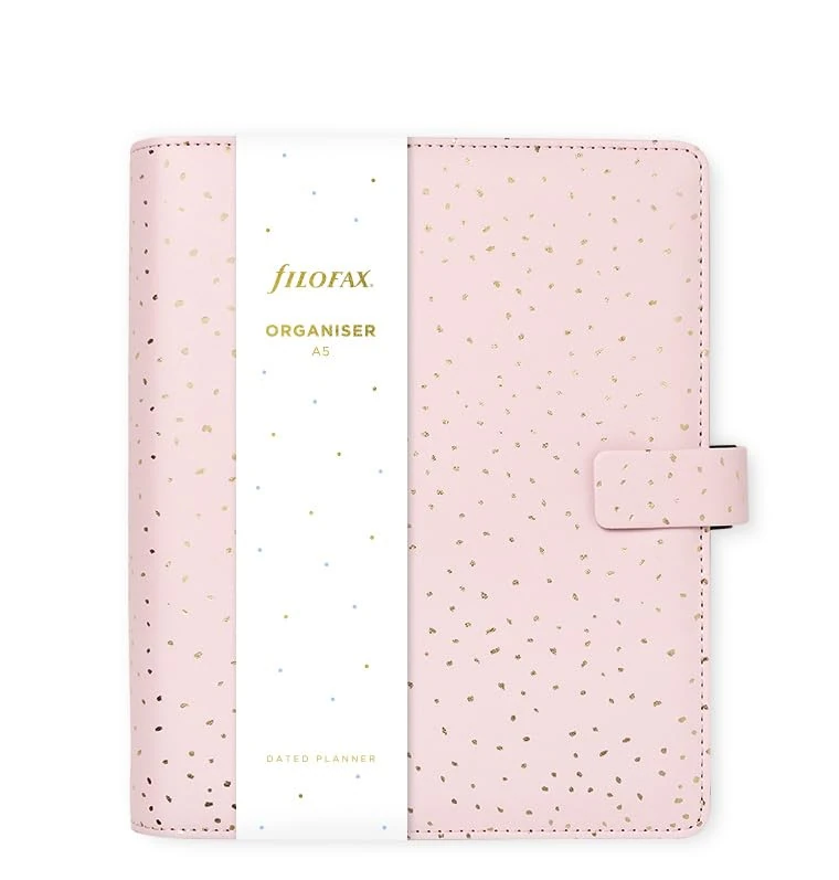Filofax A5 Confetti Organiser - Rose Quartz