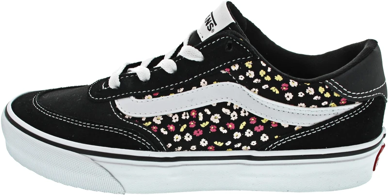 Vans Women's Brooklyn Ls Sneaker, Suede Canvas Black Floral, 6.5 UK