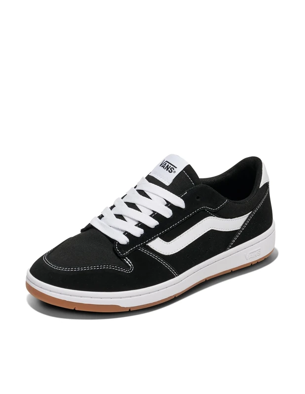 Vans Men's Ryland Sneaker, Suede Canvas Black White, 9.5 UK