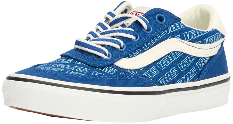 Vans Brooklyn Ls Sneaker, 7WM-Retro Logo True Blue 00, 3 UK Child