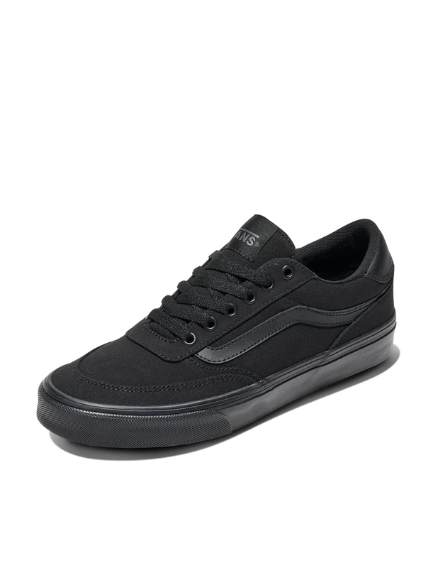 Vans Women's Brooklyn Ls Sneaker, Canvas Black Black, 3 UK