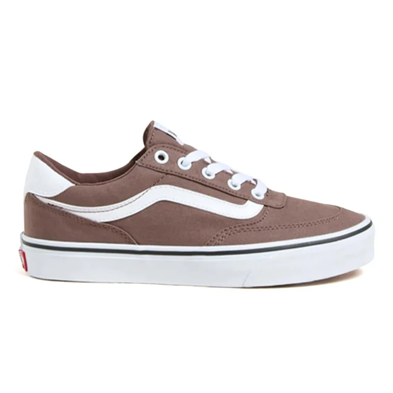 Vans Women's Brooklyn Ls Sneaker, Canvas Deep Taupe, 5.5 UK
