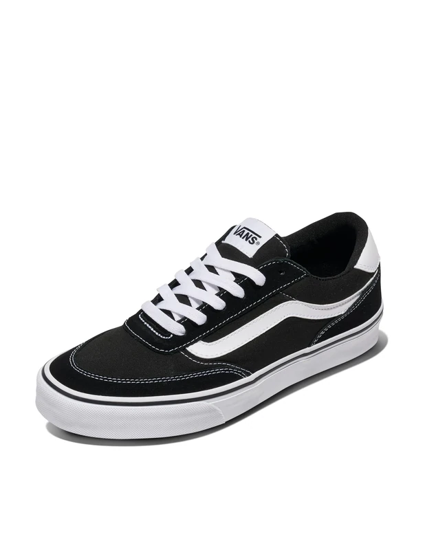 Vans Brooklyn Ls, Sneaker Men's, Suede Canvas Black White, 5.5 UK