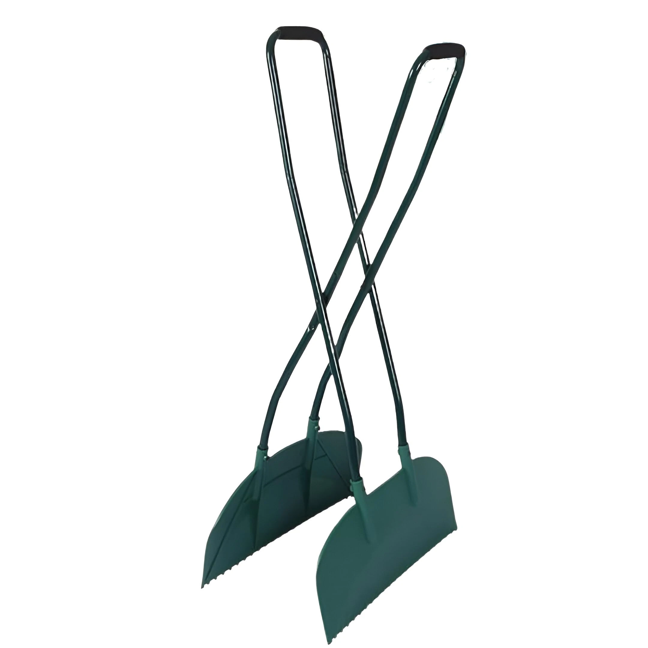 90cm Long Handled Detectable Lightweight Leaf Grabber Debris Rake Metal & Plastic Black