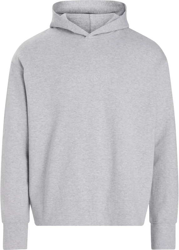 Calvin Klein Men L/S HOODIE 000NM2710E L/S Sweatshirt, Grey (MEDIUM GREY HEATHER), S